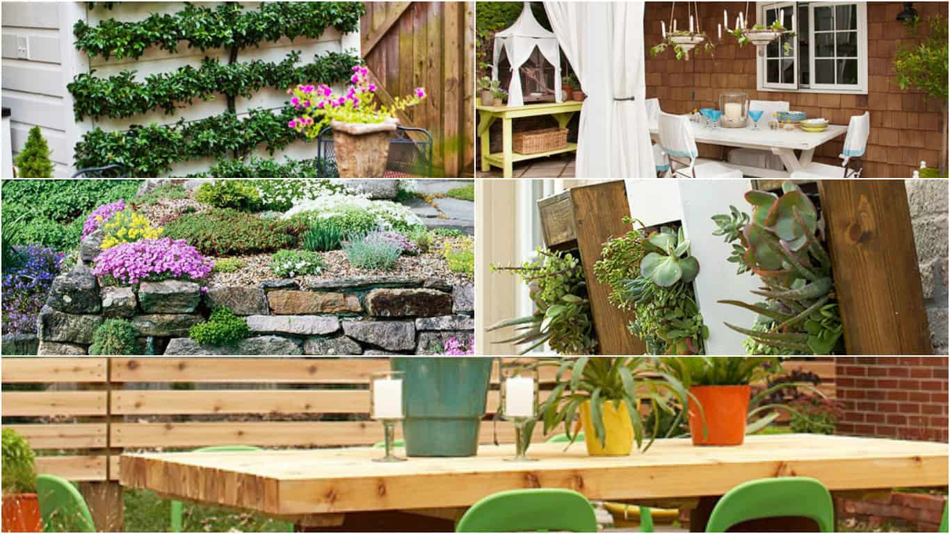 15 idee economiche per decorare il giardino